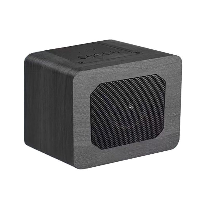 Bluetooth Speaker Manufacturer - Wooden Cuboid with FM Radio Support TF USB Functional Bass Home