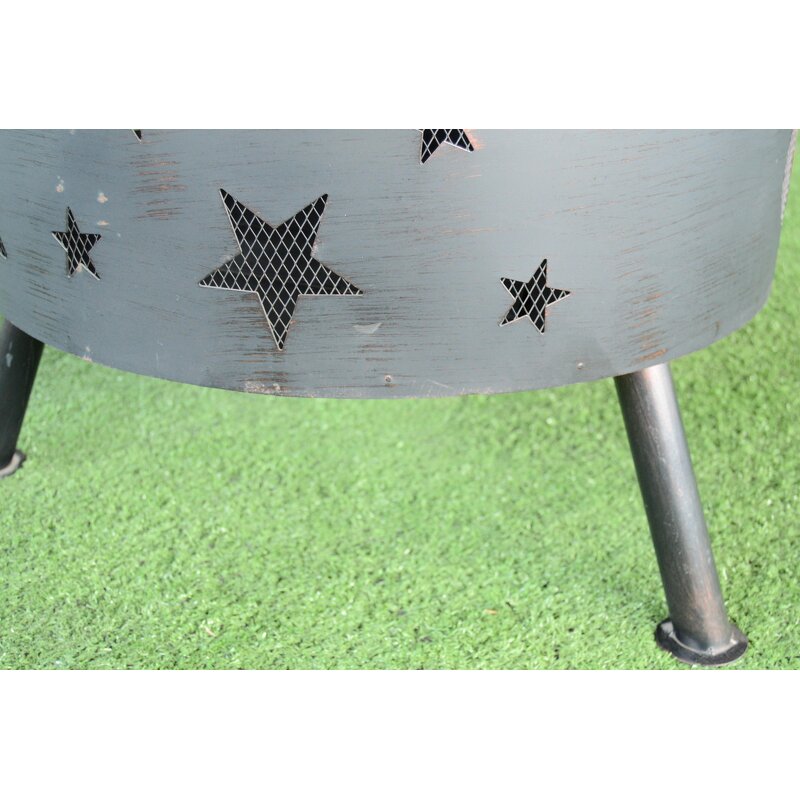 Steel Fire Pit Manufacturer - New Powder Coated Brazier for 3-5 People Touch Control Flame Safety Adjustable Height