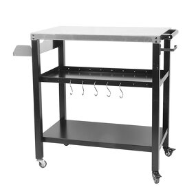 Steel Trolley Manufacturer - Luxurious Three-Layer for Garden BBQ Grill Powder Coating Finish