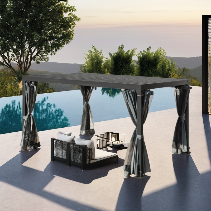 Pergola Manufacturer - Smart Mounted Retractable Warranty Wall Shading Factory 4x4 for Patio