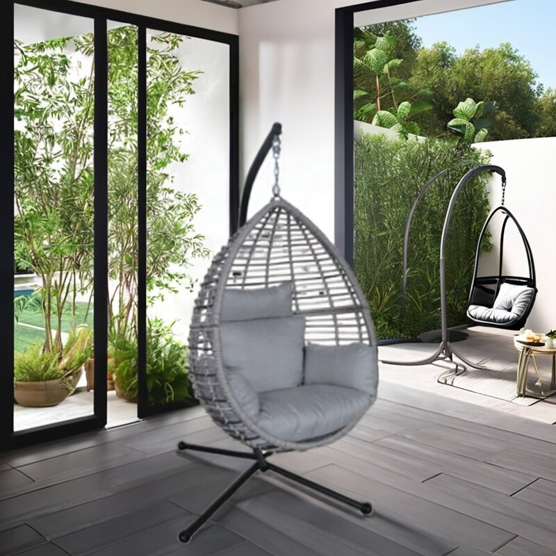 Hammock Hanging Pod Lounge Chairs Manufacturer - Hot Selling Outdoor Furniture Outdoor Patio Garden Swing Egg Chair