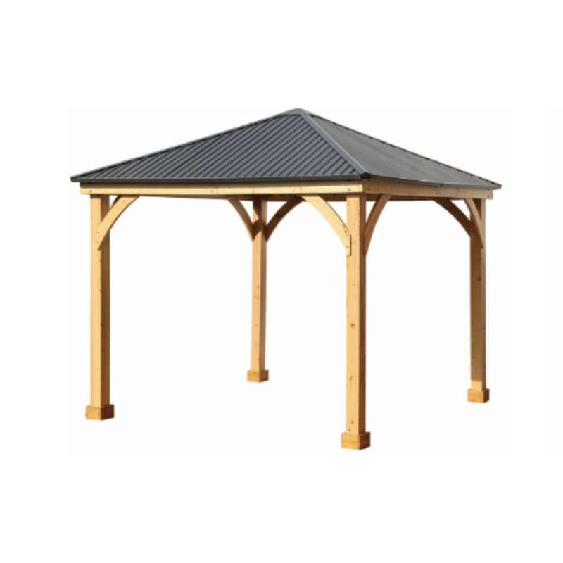 Garden Gazebo Manufacturer - Factory Wholesale Metal Octagonal Pavilion Outdoor Wood Waterproof Rustproof