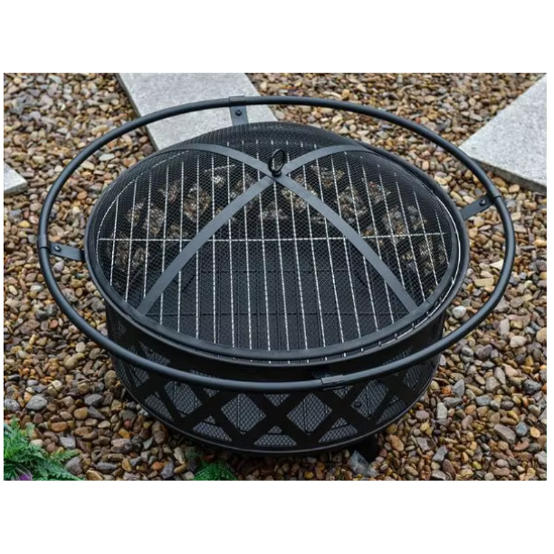 BBQ Grill Manufacturer - Outdoor Patio Full Set Steel with Fireplace Barbecue Cooker Powder Coated Charcoal Fuel Trolley