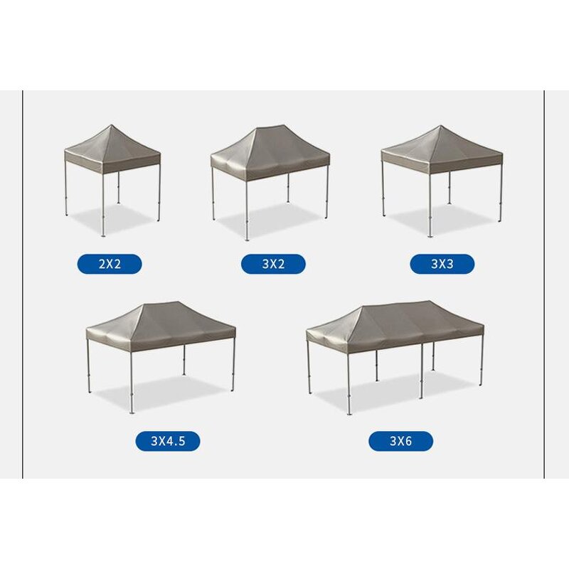 PVC Sunshade Tent Manufacturer - Single-Layer Four-Corner Folding Outdoor Camping Four-Legged Umbrella Backyard Terrace Balcony