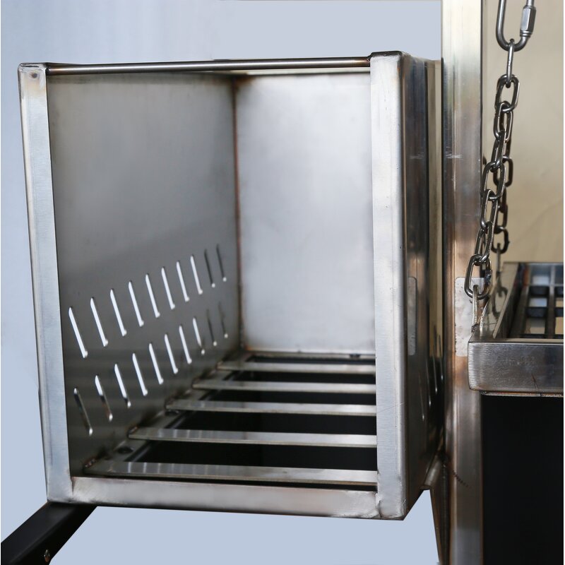 Argentine Santa Maria Manufacturer - for Indoor/Outdoor Use 40'' Backyard Charcoal Smokeless Easy Trolley for Kitchens