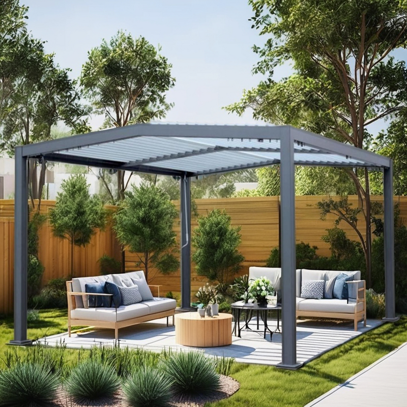 Aluminum Gazebo Manufacturer - Smart Mounted 4x4 Pergole Patio Quality Warranty 3x4 Metal Pergola