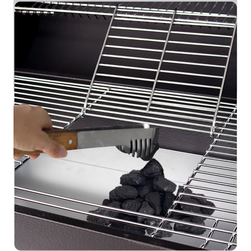 Chimney Thermometer Manufacturer - Luxurious Powder Coated Outdoor Adjustable Height Heavy-Duty Steel Metal with Hooks