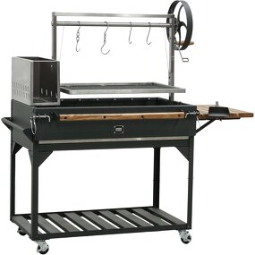 Santa Maria Steel Grill Manufacturer - Brasero Argentine Argentinian Outdoor BBQ Powder Coated Charcoal Parilla for Home Use