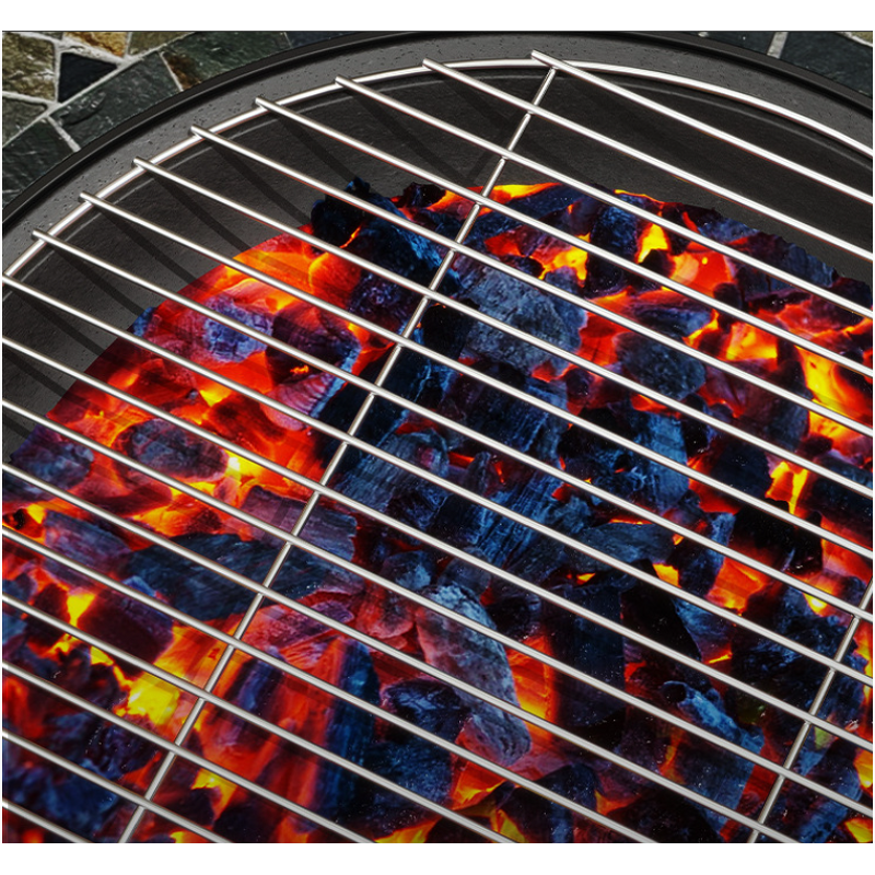 Barbecue Grill Manufacturer - Outdoor Patio Full Set Cooker Charcoal Heating with Fireplace Steel Powder Coated Trolley