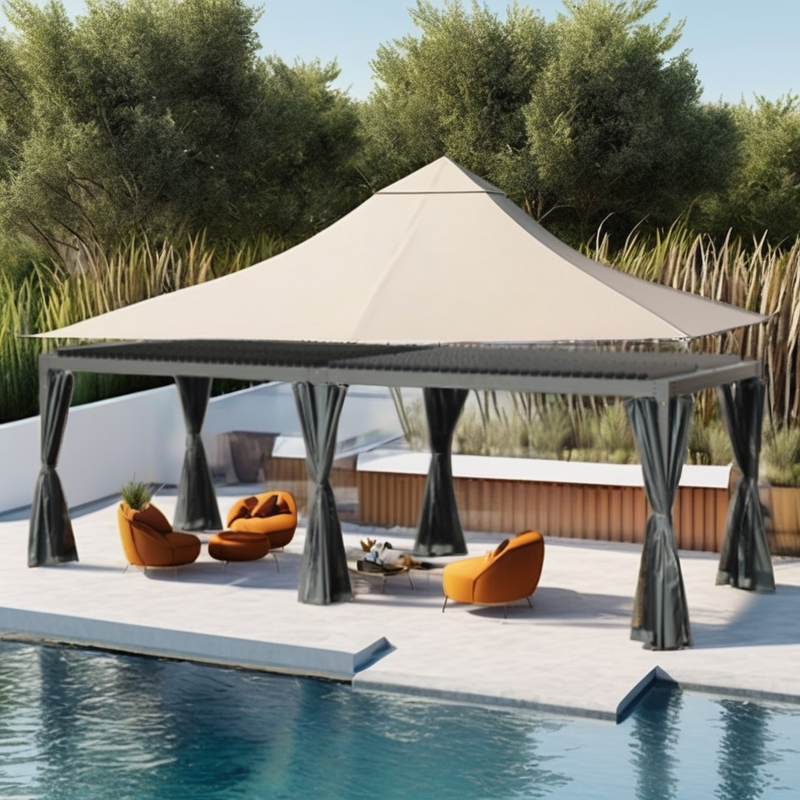 Louver Pergola Manufacturer - Aluminum Electric Wall Mounted Waterproof 3x6 Louvered Aluminium