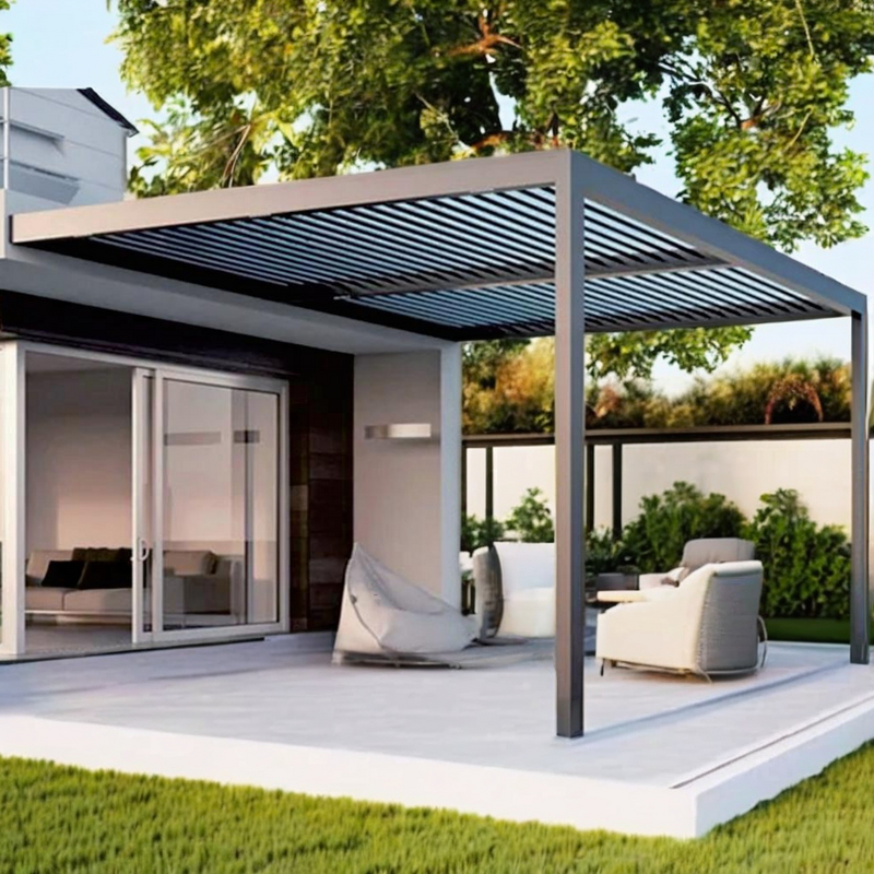 Louvered Pergola Manufacturer - Warranty Mounted Retractable Gazebo Supply Patio Outdoor Custom