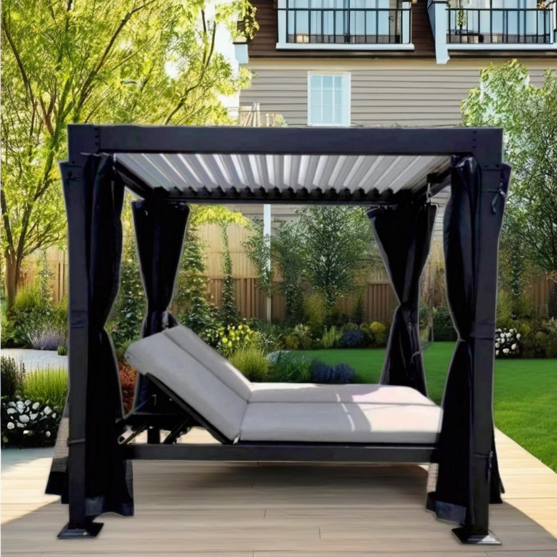Garden Gazebo Pergola Manufacturer - Factory Supply Outdoor Metal 3x4 4x4 Retractable