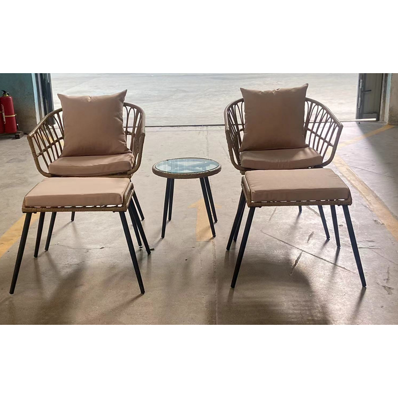 Wicker Chair Manufacturer - Modern Style Steel Comfortable Outdoor Living Room Hotel Park Bathroom Courtyard Apartment Dining