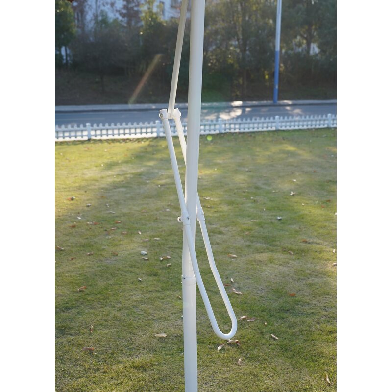 Outdoor Parasol Manufacturer - Heavy Duty 3*3m Single Roof Sunshade 360 Rotation PA Base Aluminum Cantilever Modern Hotels