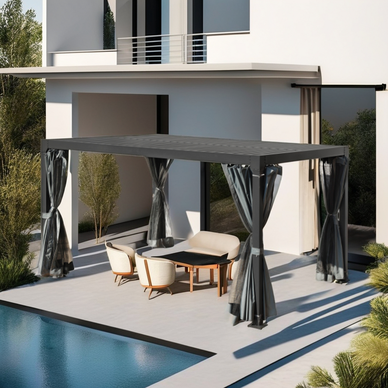 Pergola Manufacturer - Smart Mounted Retractable Warranty Wall Shading Factory 4x4 for Patio