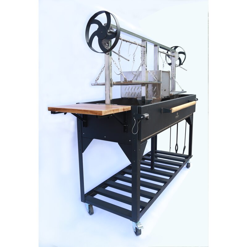 Argentine Barbecue Grill Manufacturer - Wholesale Customizable Heavy-Duty Luxurious Wood Burning Adjustable Height ODM/OEM