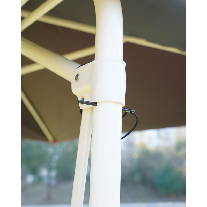 Outdoor Parasol Manufacturer - Heavy Duty 3*3m Single Roof Sunshade 360 Rotation PA Base Aluminum Cantilever Modern Hotels