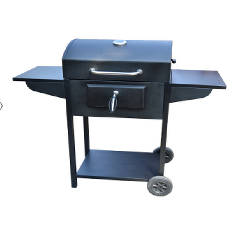American Camping Grill Manufacturer - Home Outdoor Barbecue Lar Double-Side Plate With Trolley for Smoking and Grilling