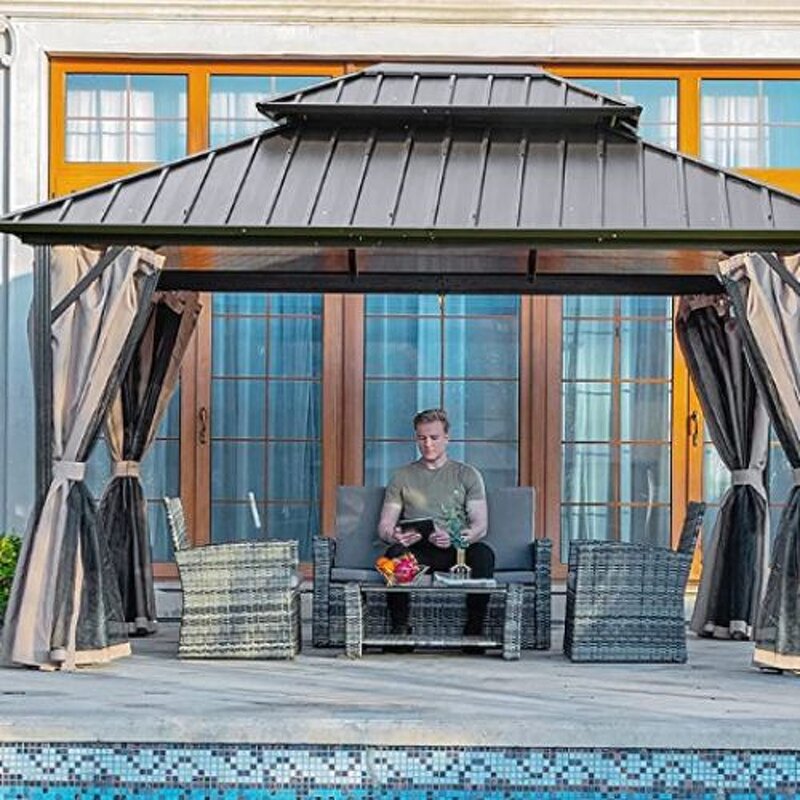 Aluminium Pergola Manufacturer - Customized Heavy Duty 3M Waterproof Feature Rainproof Garden