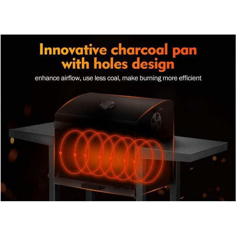 American Camping Grill Manufacturer - Home Outdoor Barbecue Lar Double-Side Plate With Trolley for Smoking and Grilling