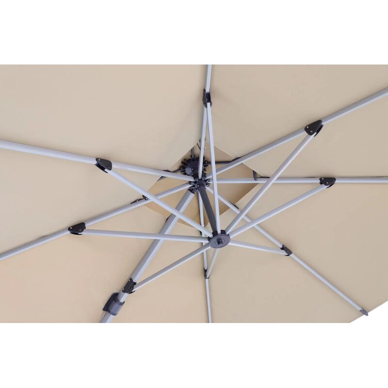 Parasol Manufacturer - Adjustable 3*3m Outdoor Waterproof Double Roof Luxury Hotel Cantilever Big Size Powder Coated Modern