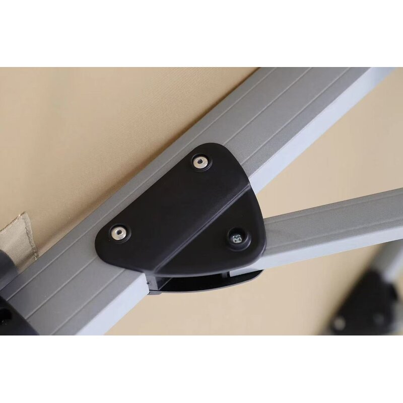 Patio Umbrella Manufacturer - Modern Hotel Outdoor Heavy-Duty Double Roof Big Cantilever Garden Fold Parasol