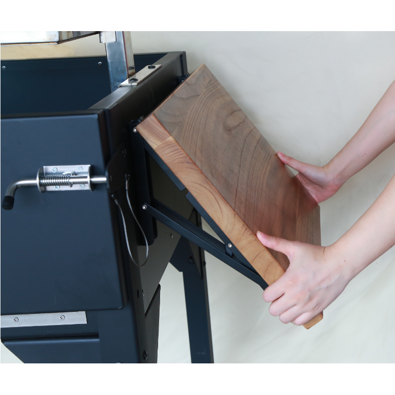 Charcoal Grill Manufacturer - Steel BBQ Powder Coated Luxurious Adjustable Height for Restaurants and Camping Black Carbon