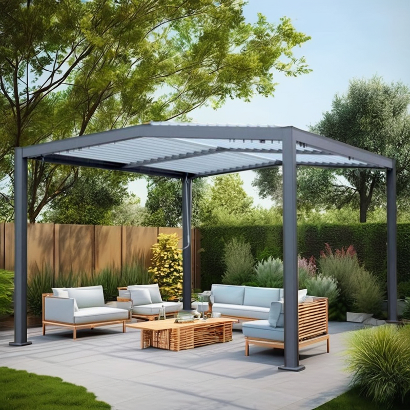 Aluminum Gazebo Manufacturer - Smart Mounted 4x4 Pergole Patio Quality Warranty 3x4 Metal Pergola