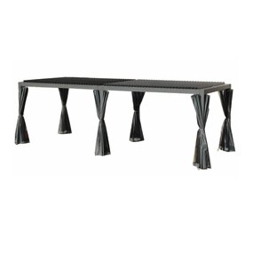 Louver Pergola Manufacturer - Aluminum Electric Wall Mounted Waterproof 3x6 Louvered Aluminium Bioclimatic