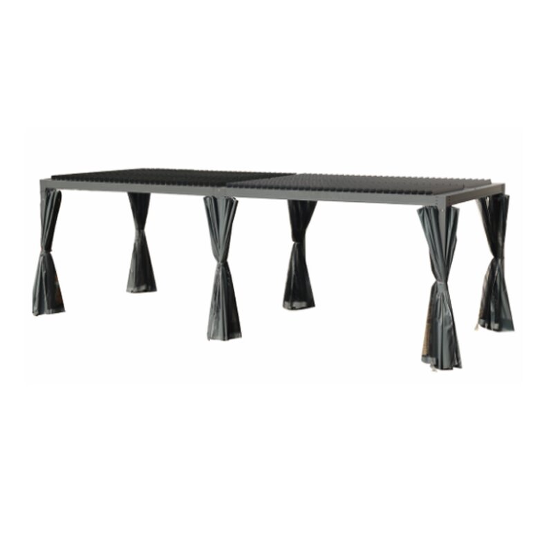 Louver Pergola Manufacturer - Aluminum Electric Wall Mounted Waterproof 3x6 Louvered Aluminium Bioclimatic