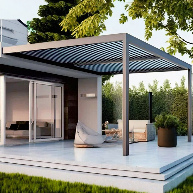 Louvered Pergola Manufacturer - Warranty Mounted Retractable Gazebo Supply Patio Outdoor Custom