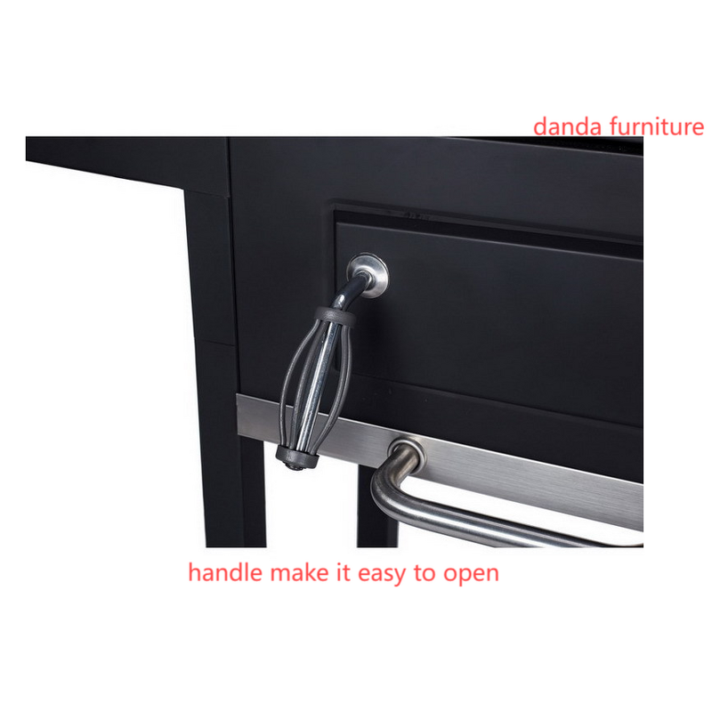 BBQ Smoker Manufacturer - Heavy-Duty Outdoor Kitchen Large Steel Barrel Grill with Lid Powder Coated Barbeque Trolley