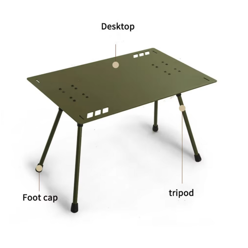 Coffee Table Manufacturer - IGT Lightweight Metal Outdoor Durable Easy-Carry Camping Hanging Holes Modern Small-Scale for Beach