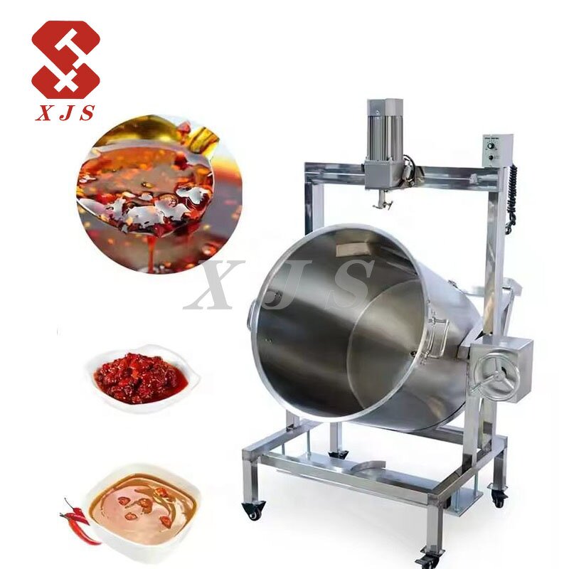 Cooking Pot Manufacturer - Incline Food Paste Lpg Nature Gas Equipment Jam Meat Soup with Mixer
