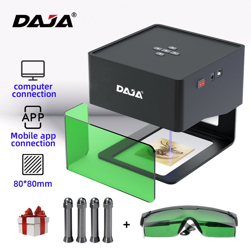 Laser Engraving Machine Manufacturer - DAJA DJ6 MR CARVE APP Control Home-Use DIY Small Business Machine Ideas