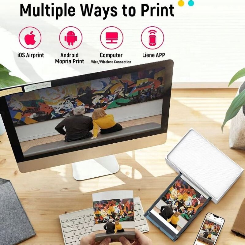 Photo Printer Manufacturer - Portable with Minimalist Design Ideal for Family Use