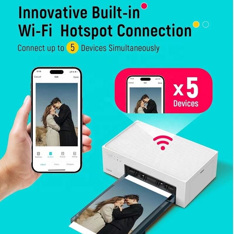 Photo Printer Manufacturer - Portable with Minimalist Design Ideal for Family Use