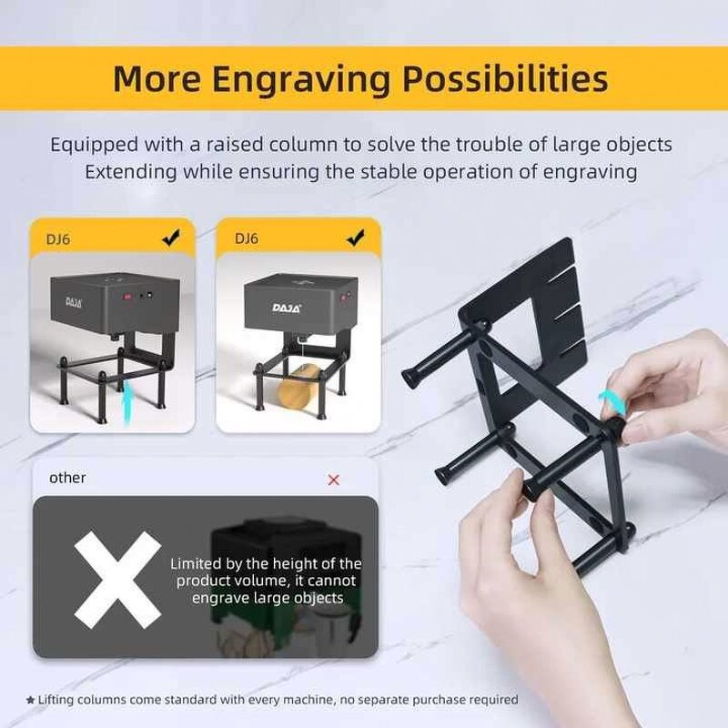 Laser Engraving Machine Manufacturer - DAJA Dj6 150*150mm Marking on All Materials