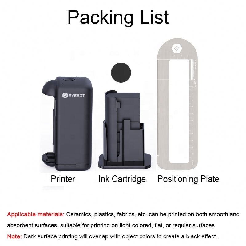 Food Grade Inkjet Printer Manufacturer - EVEBOT 3D Logo Gift Macarons Cake Digital Handheld Portable for Desserts