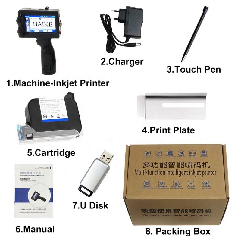 Handheld Inkjet Printer Manufacturer - Portable TIJ Industrial Batch Coding for Carton Cardboard Box Plastic Bottles