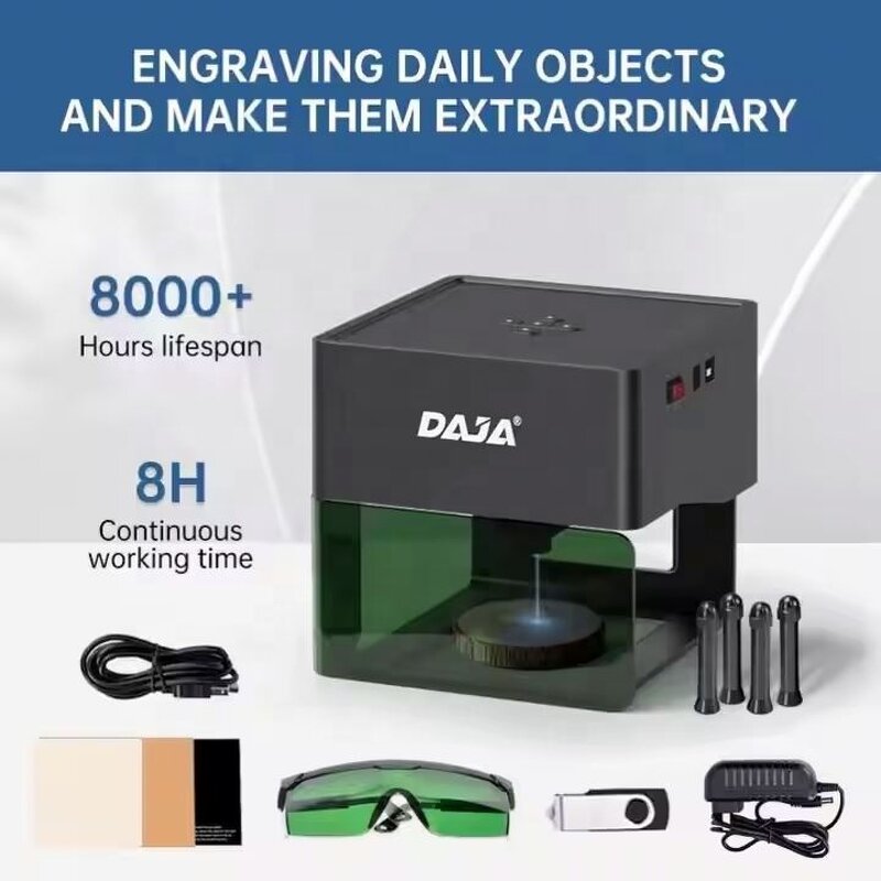 Laser Engraving Machine Manufacturer - DAJA DJ6 MR CARVE APP Control Home-Use DIY Small Business Machine Ideas