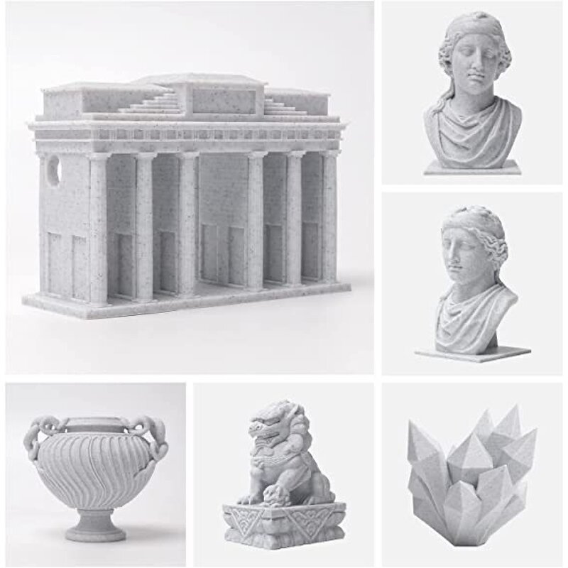 Marble PLA Filament Manufacturer - 1.75mm 1kg Tolerance +/-0.02mm Print Temp 195-220C