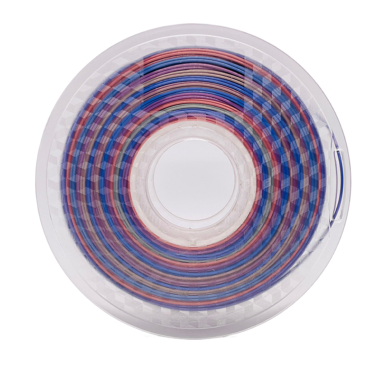 PLA Filament Manufacturer - 1.75mm 1kg Silk Rainbow Wholesale