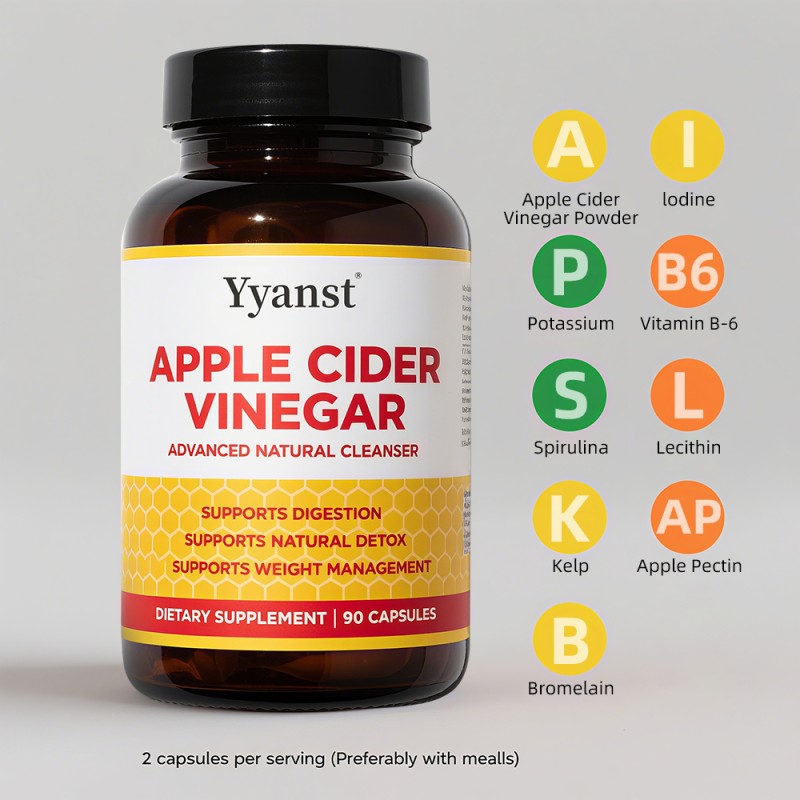 ODM/OEM Apple Cider Vinegar Capsules Slimming Promote Digestion Support Weight Management Weight Loss