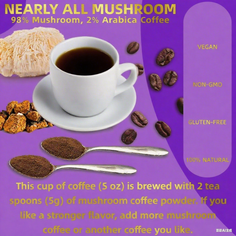 Wholesale OEM ODM Private Label Natural Promote Metabolism Support Immunity Boost Increase Mushroom Powder