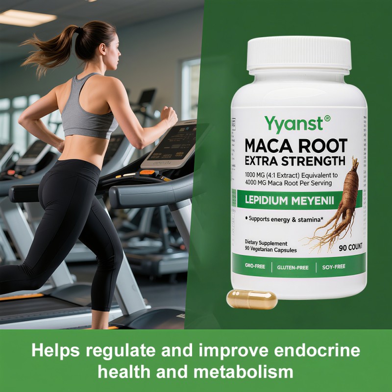 Private Label Maca Root Capsules Support Hormonal Balance & Improve Energy Levels