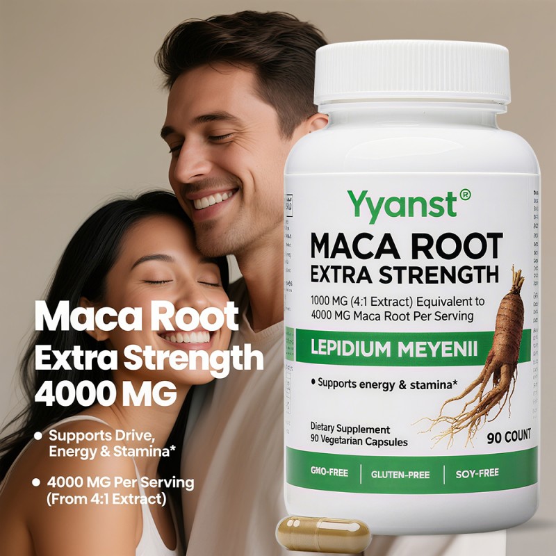 Private Label Maca Root Capsules Support Hormonal Balance & Improve Energy Levels