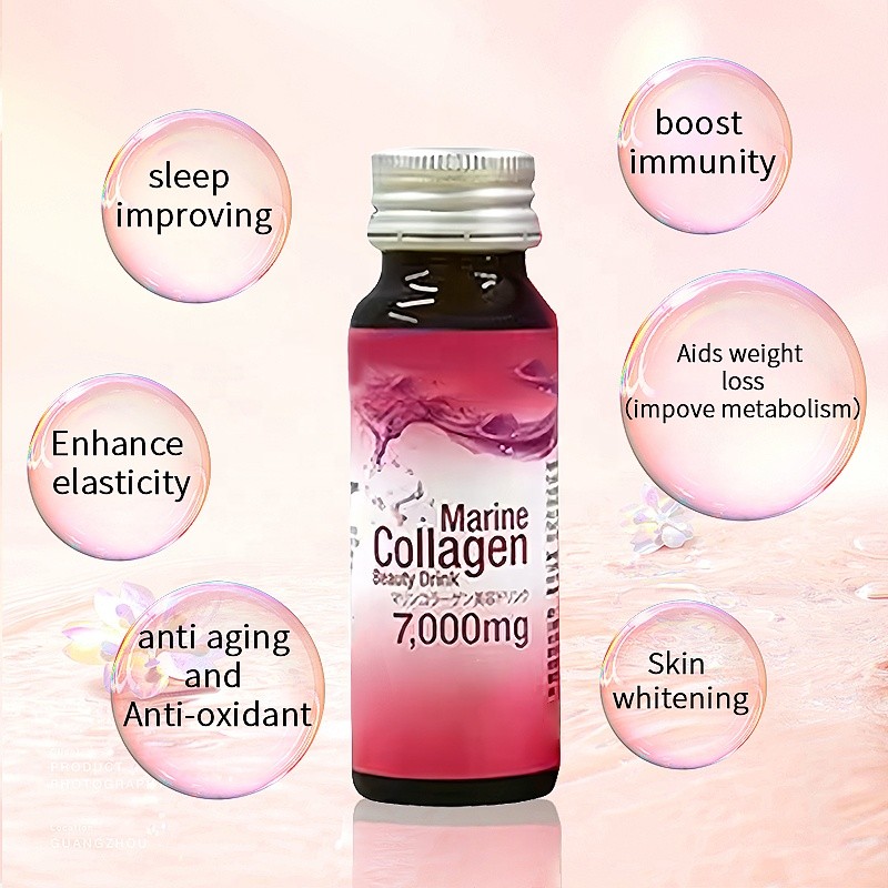 OEM ODM fish collagen peptide hyaluronic acid Promote skin health Increase skin elasticityskin reduce wrinkle oral liquid