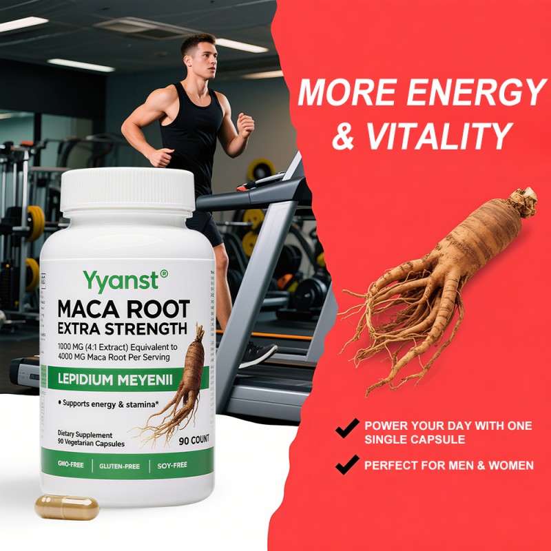 Private Label Maca Root Capsules Support Hormonal Balance & Improve Energy Levels