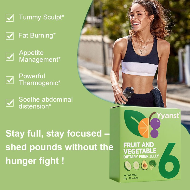 Private Label Dietary Fiber Jelly Stick With Probiotics Weight Loss Slimming Promote Digestion Support Weight Management